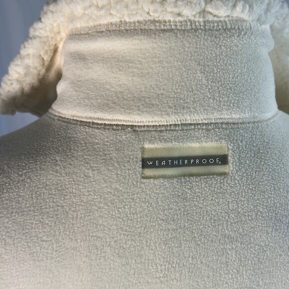Weatherproof ivory fleece reversible zip up sleeveless vest with pockets small - Picture 4 of 7